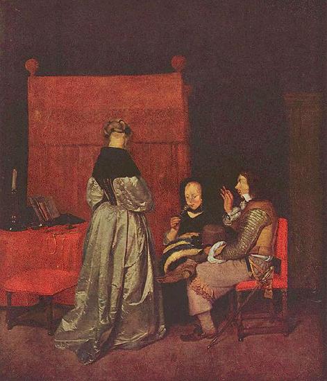 Gerard ter Borch the Younger Paternal Admonition